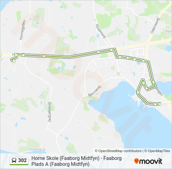 302 Bus Line Map