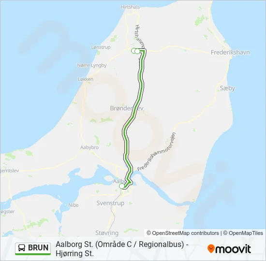 BRUN Bus Line Map