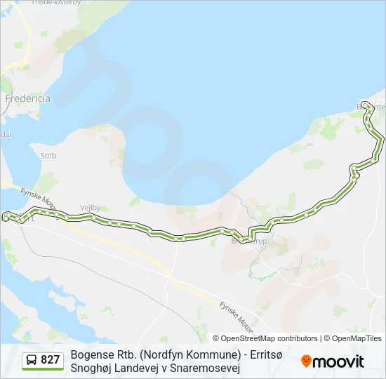 827 Bus Line Map