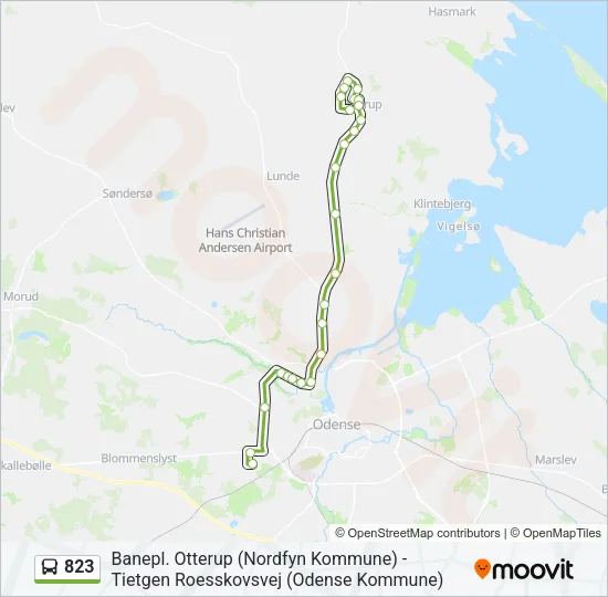 823 Bus Line Map