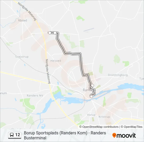 12 Bus Line Map