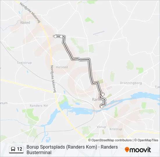 12 bus Linjekort