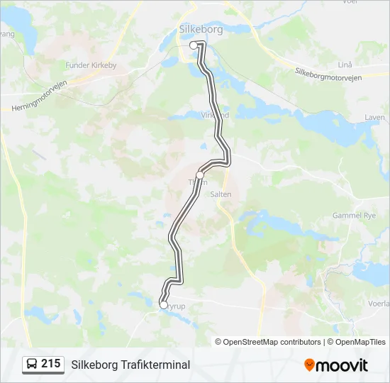 215 Bus Line Map