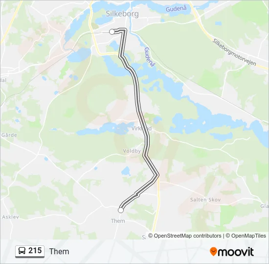 215 Bus Line Map