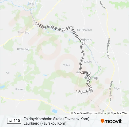 115 Bus Line Map