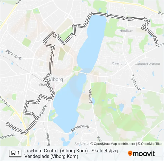 1 Bus Line Map