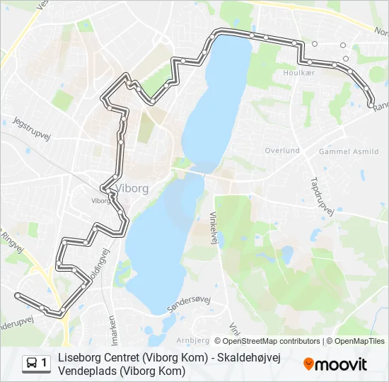 1 Bus Line Map