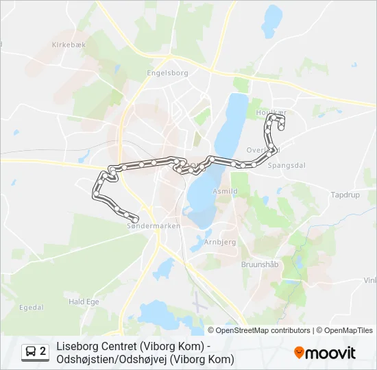 2 Bus Line Map