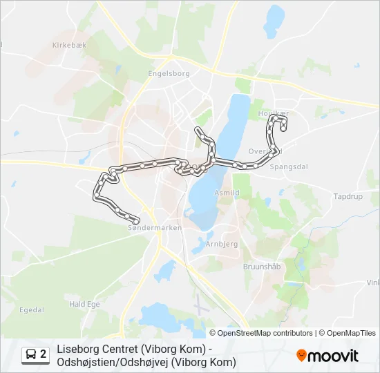 2 Bus Line Map