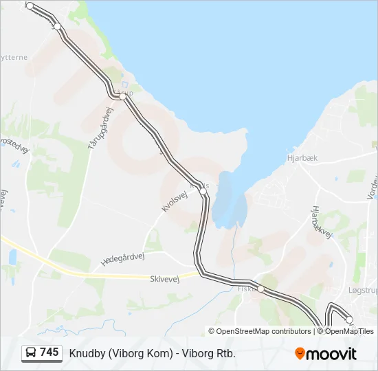 745 Bus Line Map