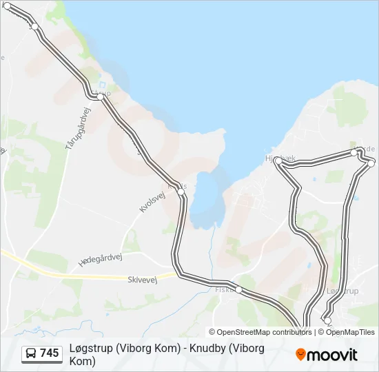 745 Bus Line Map