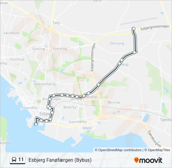 11 Bus Line Map