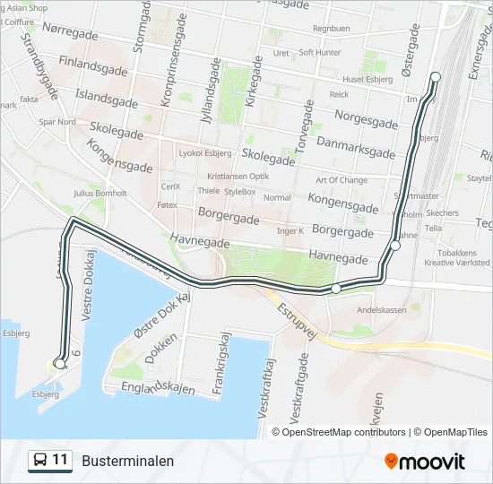 11 Bus Line Map