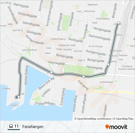11 Bus Line Map