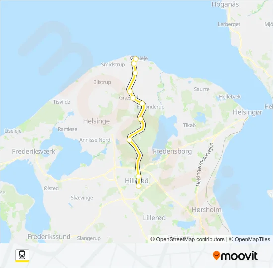 950R Train Line Map