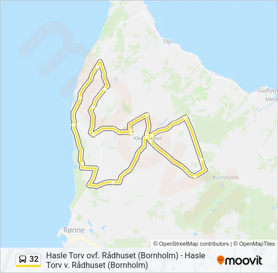 32 Bus Line Map