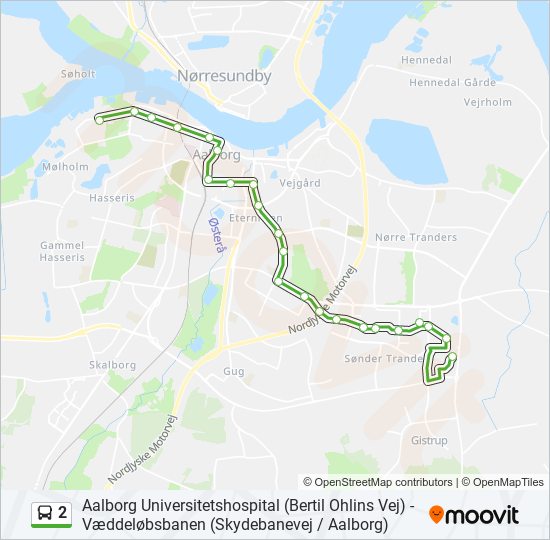 2 Bus Line Map