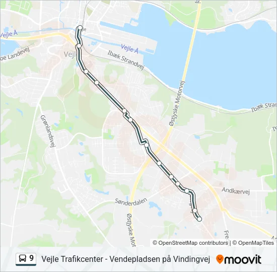 9 Bus Line Map