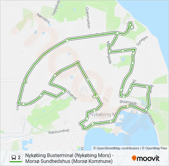 2 Bus Line Map