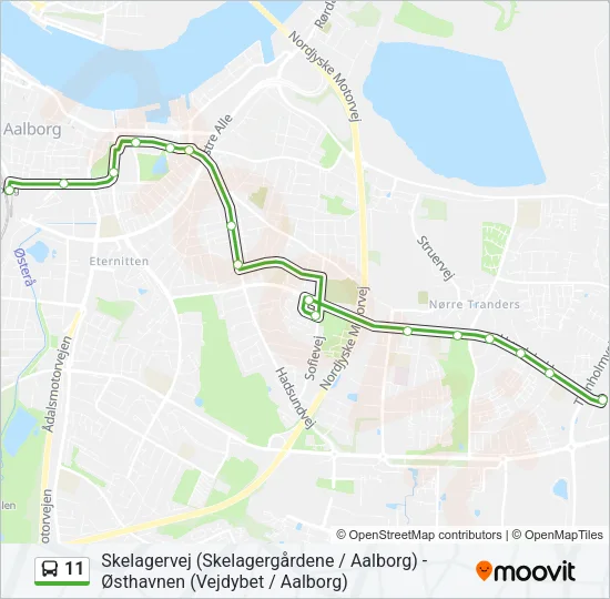 11 Bus Line Map