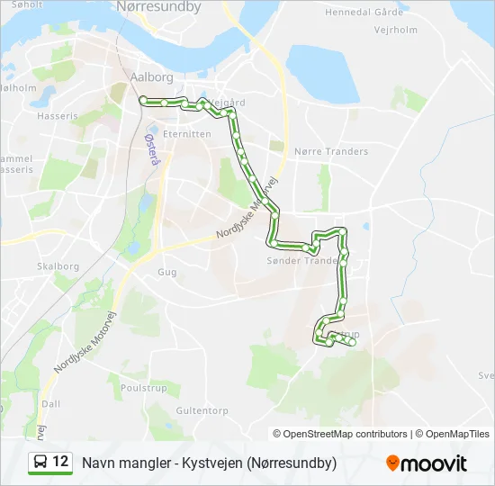 12 Bus Line Map