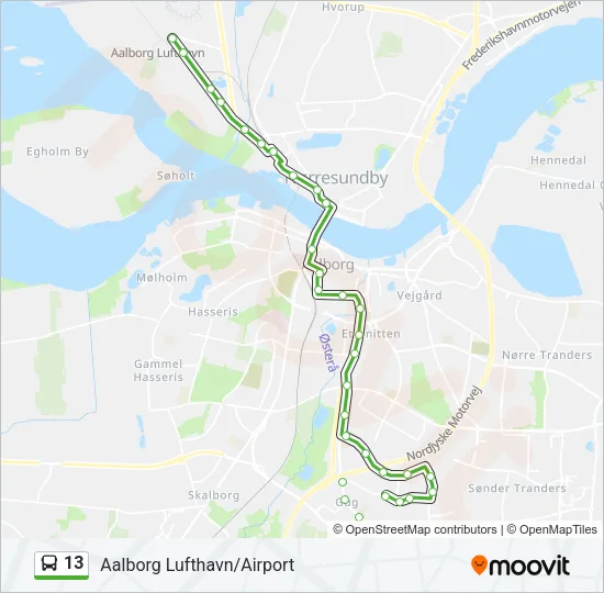 13 Bus Line Map
