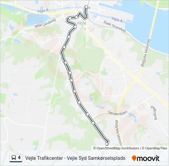 4 Bus Line Map