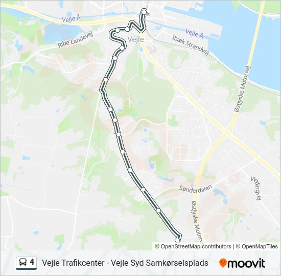 4 Bus Line Map