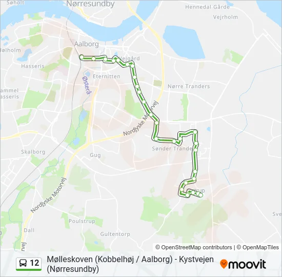 12 Bus Line Map