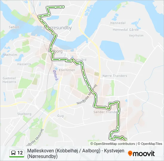 12 Bus Line Map