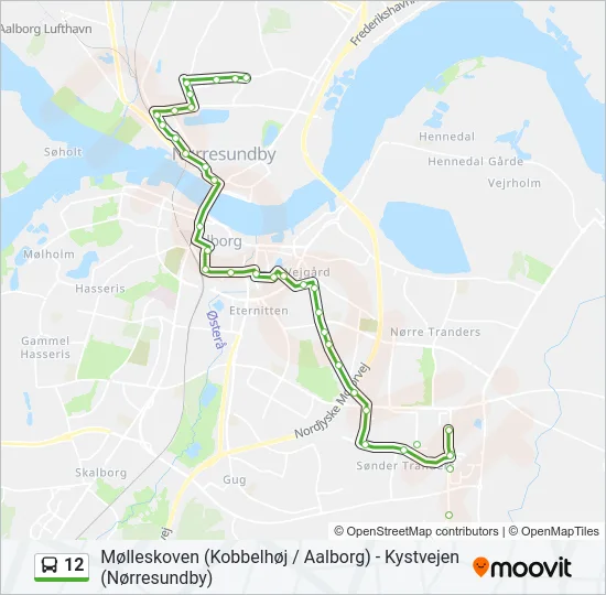 12 Bus Line Map