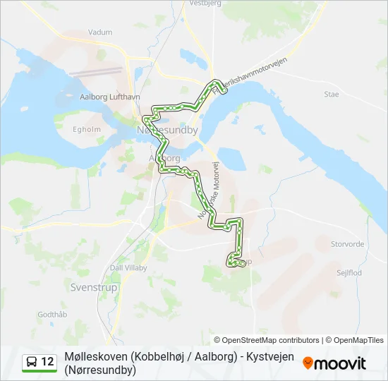 12 Bus Line Map