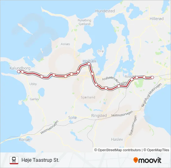 RE Train Line Map
