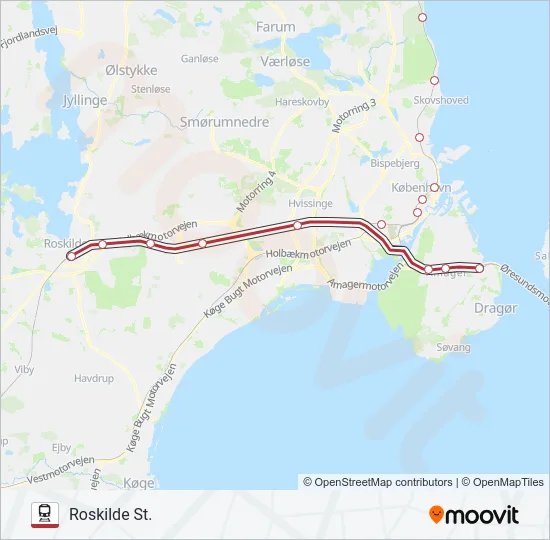 RE Train Line Map