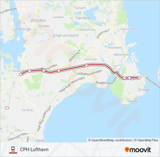 RE Train Line Map