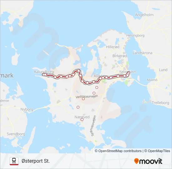 RE Train Line Map