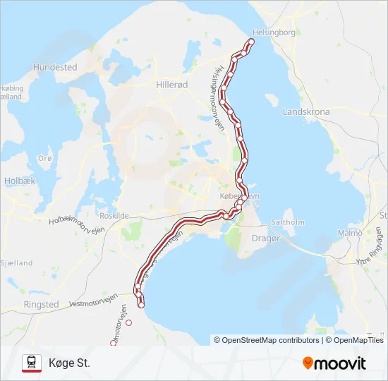 RE Train Line Map