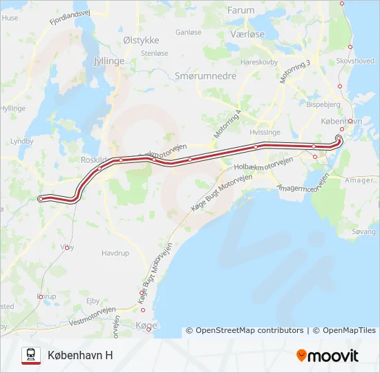 RE Train Line Map