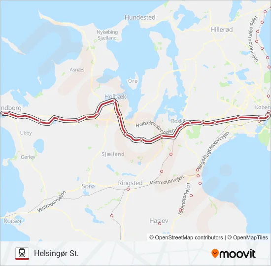 RE Train Line Map