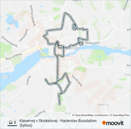 2 Bus Line Map