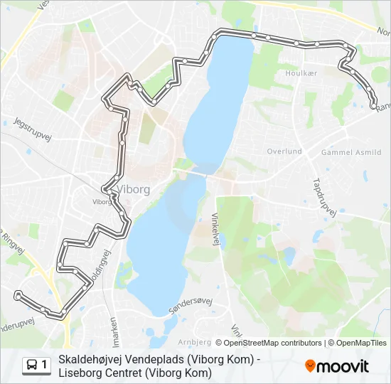 1 Bus Line Map