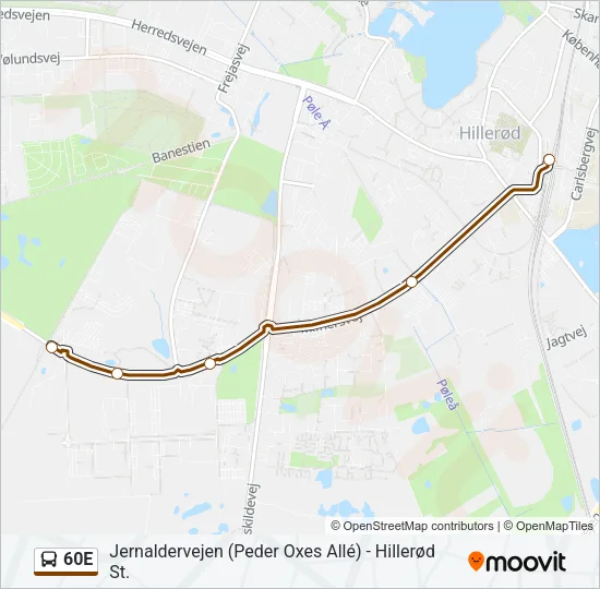 60E Bus Line Map