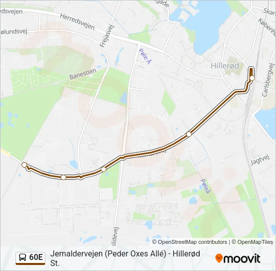 60E Bus Line Map