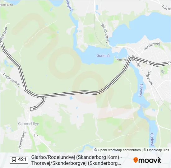 421 Bus Line Map
