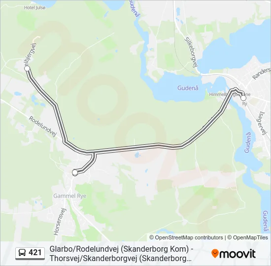 421 Bus Line Map