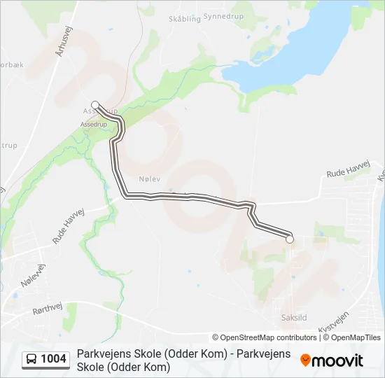 1004 Bus Line Map