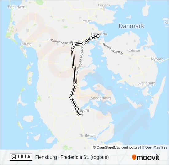 LILLA Bus Line Map