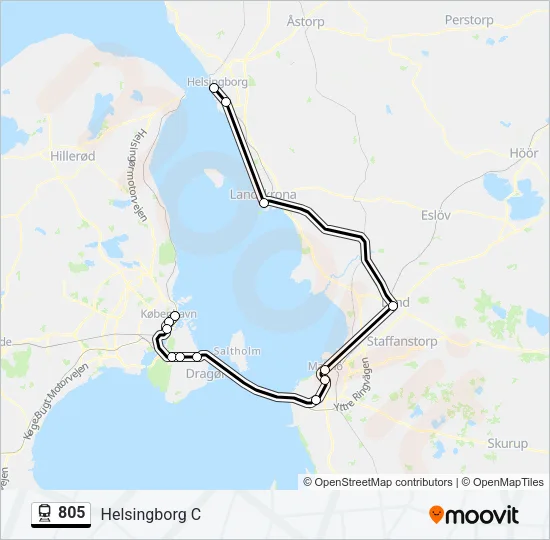 805 Train Line Map