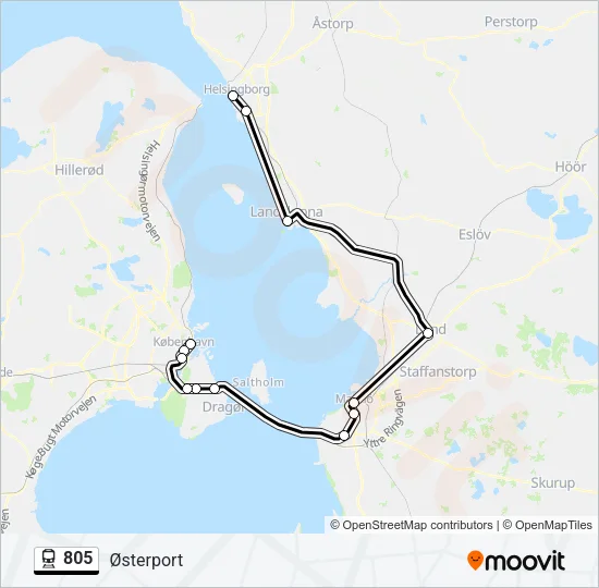 805 Train Line Map