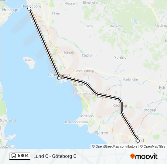 6804 Bus Line Map